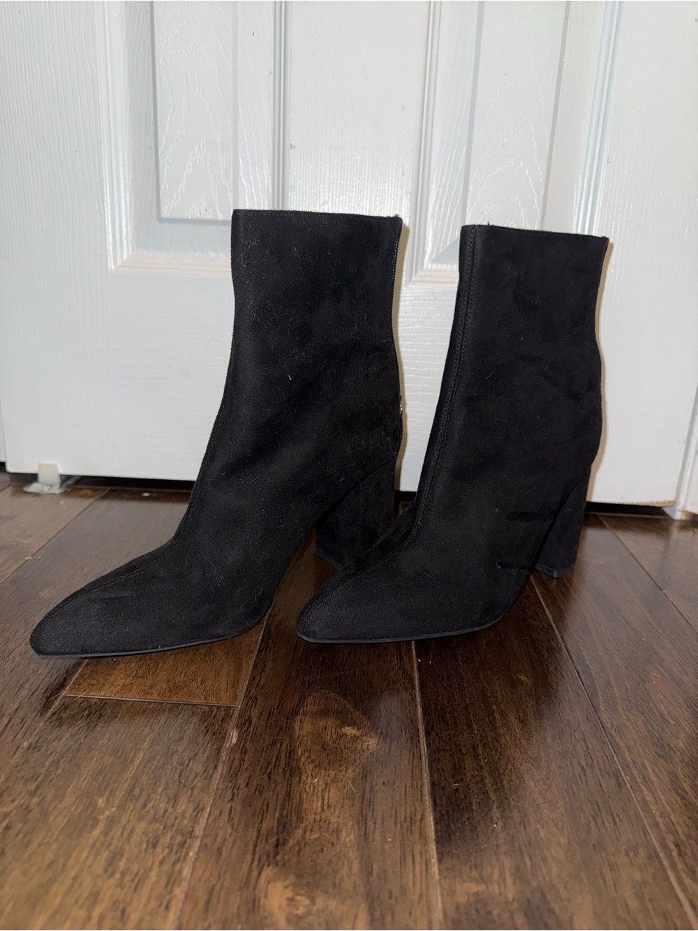 Classic Black Pointed Toe Ankle Boots - Women's NEVER WORN